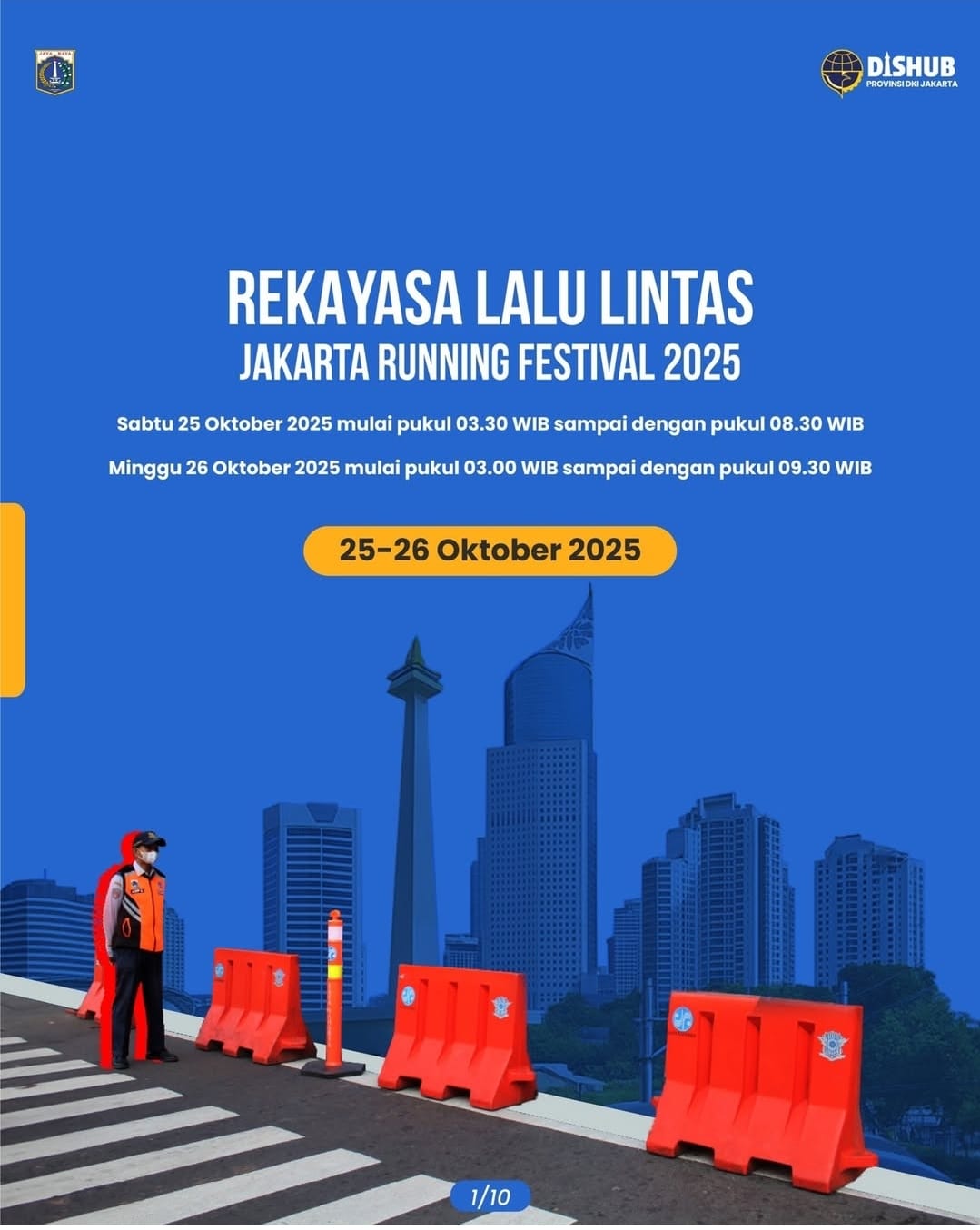 Rekayasa Lalu Lintas Jakarta Running Festival 2025